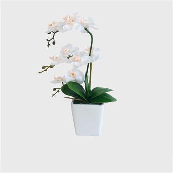 Planta artificial de la orquídea en un crisol Flores en maceta pequeña  cubierta Oficina de la Casa-Pink | Linio Colombia - GE063HL157HUVLCO