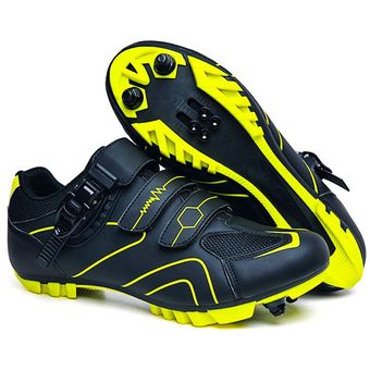 Zapatillas Mtb para hombre,zapatillas para ciclismo,bicicleta de montaña,zapatillas de carretera para hombre,calzado plano,deportes para mujer,velocidad de invierno,triatlón Spd #Black green 