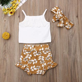 3pcs Summer Clothing Set Pudoco Brand Newborn Baby Girl Ropa 