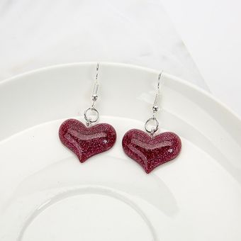 1pair Lindos Pendientes Colgantes Multicolores Pendientes En 
