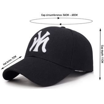 100% algodón Gorra de béisbol con bordado 3D de Nueva York sombrer 