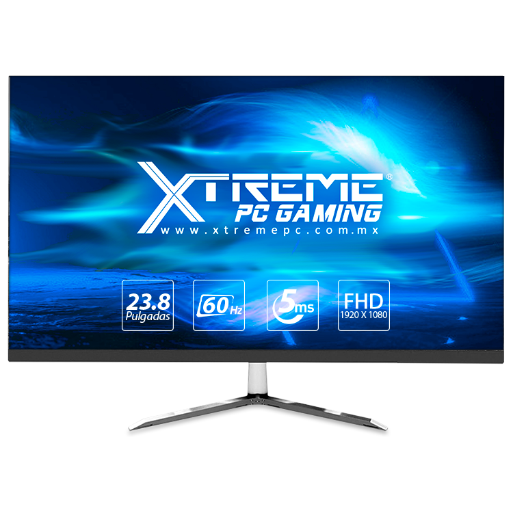 Xtreme PC Intel Core I5 10400 8GB SSD Monitor 23.8 Camara Web WIFI White