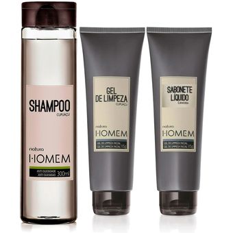 Regalo Homem Shampoo + Gel de Limpieza + Jabon liquido Natur | Knasta Perú