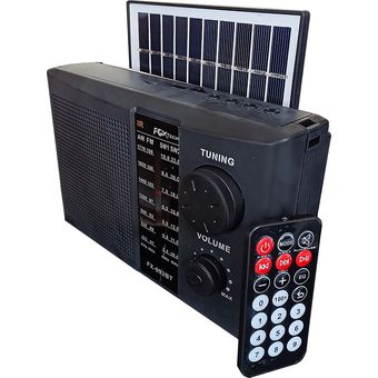 Radio Portátil Waxiba USB Am Fm Solar Recargable - Importadora Millaray