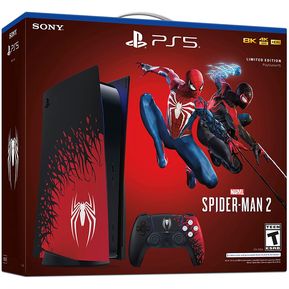 PlayStation 5 825 GB, Óptica Blu-Ray 4K, Marvel Spider-Man 2 limitada