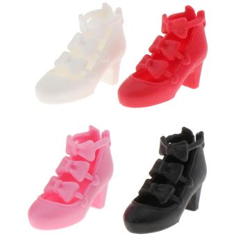 4 par de moda bjd Girl Dolls 4 colores zapatos para 1/6 Blythe Licca Momoko 