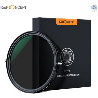 K&F Concept Filtro Densidad Neutra 58mm Recubrimiento Multirresistente 18 Capas Filtro ND2 a ND32 HD Slim para Cámara Lente NO X Spot