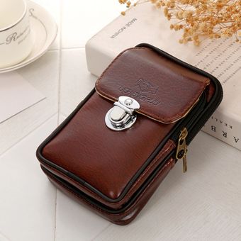 de informal Simple Retro Bolsos de cintura para hombre versátil 