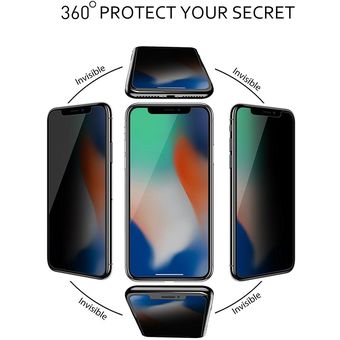Vidrio Templado Completo Anti Espía Para iPhone Xr