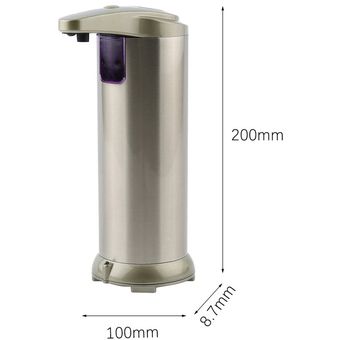 Duradera automático dispensador de jabón líquido de acero inoxidable del sensor dispensador de jabón 