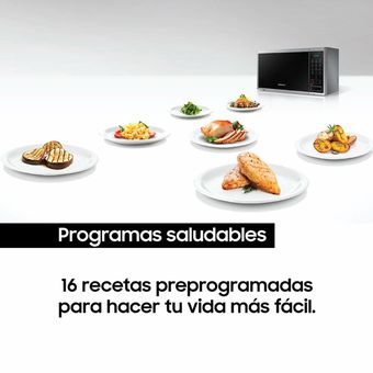 Horno Microondas Samsung Sin Dorador 23 Litros Negro Ms23J5133Ag/Ap -  Electrobello