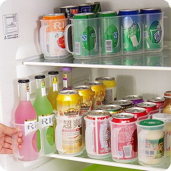 GENERICO Organizador Latas Botellas Portátil Refrigerador Cocina