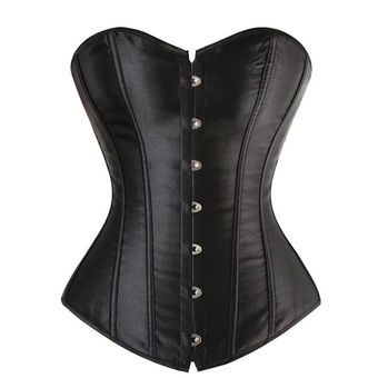 Zen Zen Faja Corset Victoriano Al Busto Modeladora Liso NEGRO