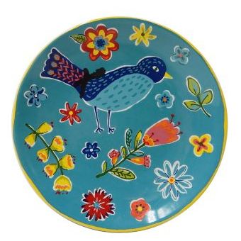 Plato Postre Just Home Collection Pajaro Azul-Multicolor. | Linio México -  JU885HL1M4G54LMX