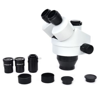WF10X Trinocular Zoom Microscopio estéreo Accesorio de microscopio de 