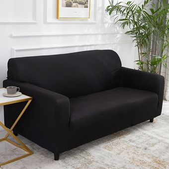 #Color 15 funda de sofá sólida para sala de estar,cubierta elástica lisa para sillón 
