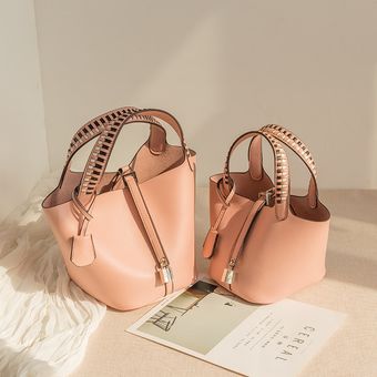 Bolso de cubo tejido para mujer bandolera mensajero Mini bolso con XYX 