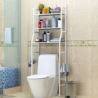 GENERICO Repisa Baño Muebles Organizador Fierro Portatil Estante