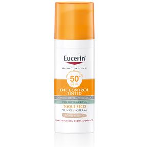 Eucerin Sun Toque Seco Color Medio Fps 50+ 50ml Protector Solar Facial