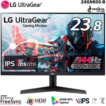 Compara: LG 24GN600-B Monitor Gaming LG UltraGear 24 FHD IPS 144Hz 1ms