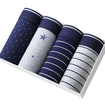 color835#Calzoncillos Bóxer estampados para hombre ropa interior a 