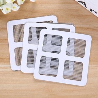 Filet de réparation pour fenêtre,3 pièces,adhésif pour la maison,anti-moustiques,mouches,insectes,Patch mural,autocollants,filet de fenêtre en maille 