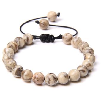 Pulsera Hecha A Mano De Mujer Pulsera De Cristal Púrpura De 