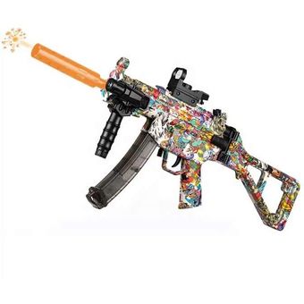 Pistola De Hidrogel Juguete Ak47 Metralleta LED + Lentes + Dardos