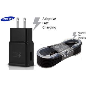 Cargador Samsung Carga Rápida NEGRO Con Cable Micro Usb S6...