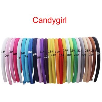 Candygirl 26 Candy Color Sólido Satén Mujer Banda Para El 1 
