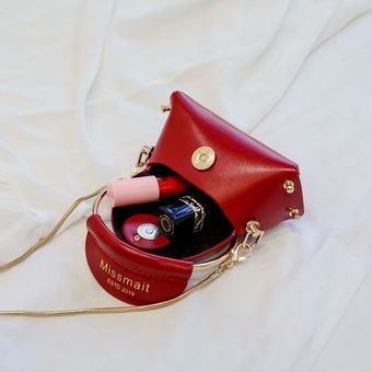 #Brown-Large Mini bolso de mano elegante para Mujer novedad de ver 