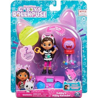  Gabby's Dollhouse, Juego de figuras temáticas de viaje con una  muñeca Gabby, 5 figuras de juguete de gato, juguetes sorpresa y accesorios  para casa de muñecas, juguetes para niños para niñas