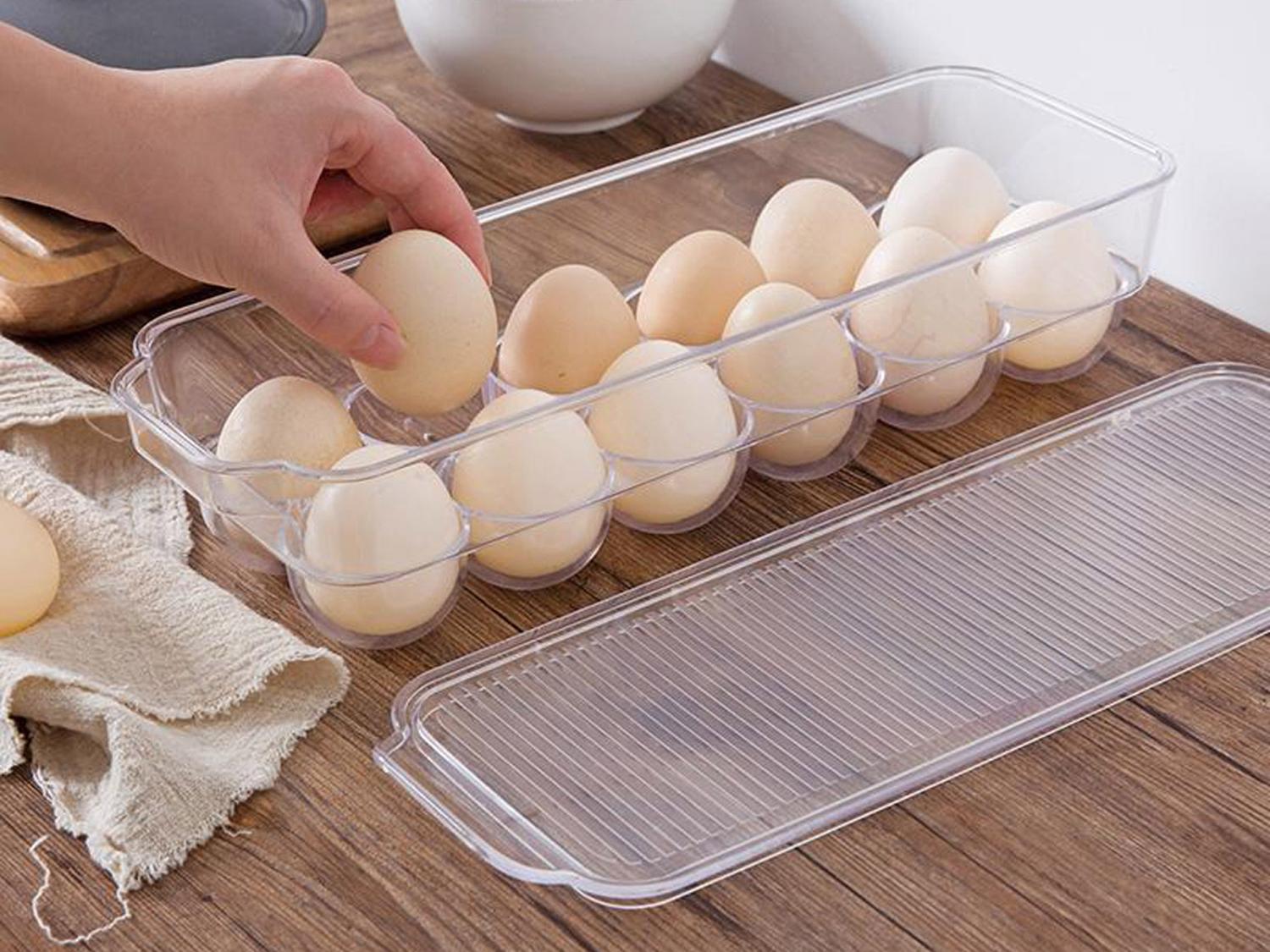 Organizador transparente para 14 Huevos
