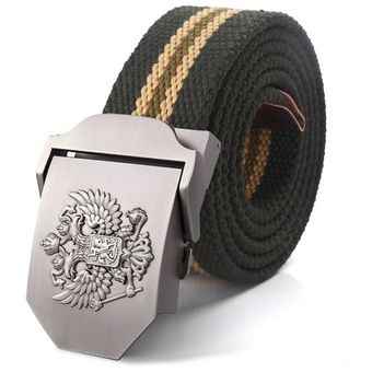 Supsindy-Cinturón De Lona Con Emblema Nacional Ruso Para Hombre Hebilla De Aleación Militar Cinturones Tácticos Del Ejército Correa Masculina De La Mejor Calidad 