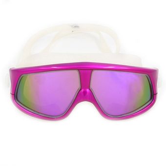impermeables Gafas de natación con montura de silicona de alta definición para hombre y mujer gafas de buceo polarizadas a la moda galvanizadas 1 Uds. 