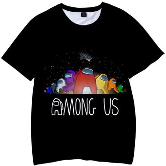 Among Us Mangas Cortas de Moda con Estampado 