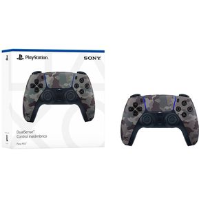 Control Inalámbrico Dualsense Gray Camouflage Ps5 Playstation  - Negro