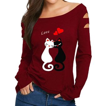 camisetas gatos mujer