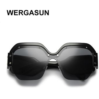 Wergasun Square Ladies Sunglasses Square Men Glasses Uv400 
