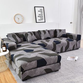 #Color 27 Fundas elásticas de algodón para sofá,cubierta para sala de estar,para sillón en esquina en forma de L,es necesario pedir 2 piezas 