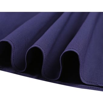 Falda Midi de cintura a Falda plisada azul de Color liso para mujer 