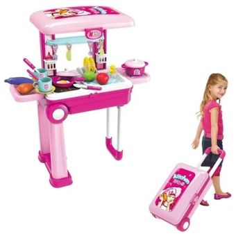 Juego de juguetes de cocina para niños Accesorios de comida Freidora de  aire Utensilios de cocina con luz y sonido 2023 Nuevo