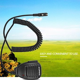 Mic de altavoz de radio de 2 vías para BF-888S UV-5R UV-5RA UV-5RB UV-5RC UV-5RE 