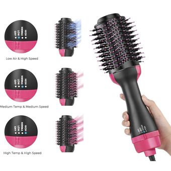  REVLON One-Step Original 1.0 - Secadora, voluminizador de  cabello y cepillo de aire caliente, color rosa : Belleza y Cuidado Personal