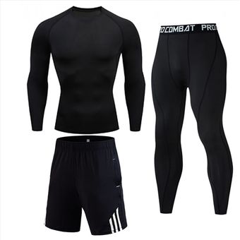 #Navy secado rápido medias para correr nueva, gimnasio ropa deportiva de compresión xxxxl Chándal para hombre 