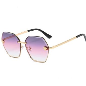 Gafas de sol de aleación de diseño de marca gafas de solmujer 