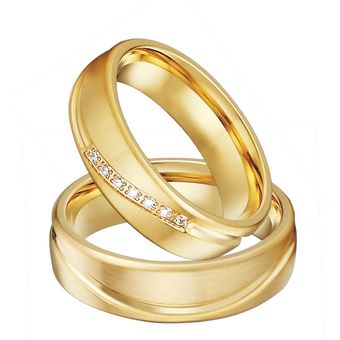 Love Alliance 18k Anillo De Joyería De Acero Inoxidable 2 