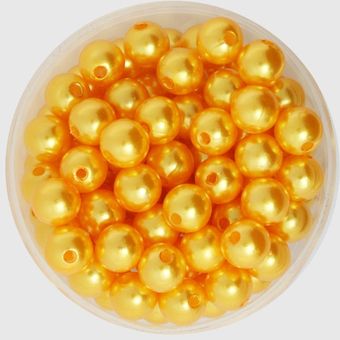 10 mm. Nueva Un par de pendientes con perla de imitación de color amarillo 