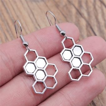 Pendientes De Abeja Vintage Colgando De Colmenas De Abejas 