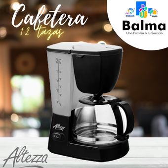 Cafetera Eléctrica 12 Tazas Home Elements HE-7031 A Negra